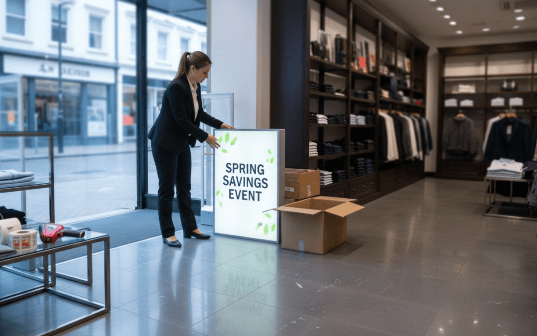 6 Indoor Signage Examples Cut UK Retail Costs 40% in 2026