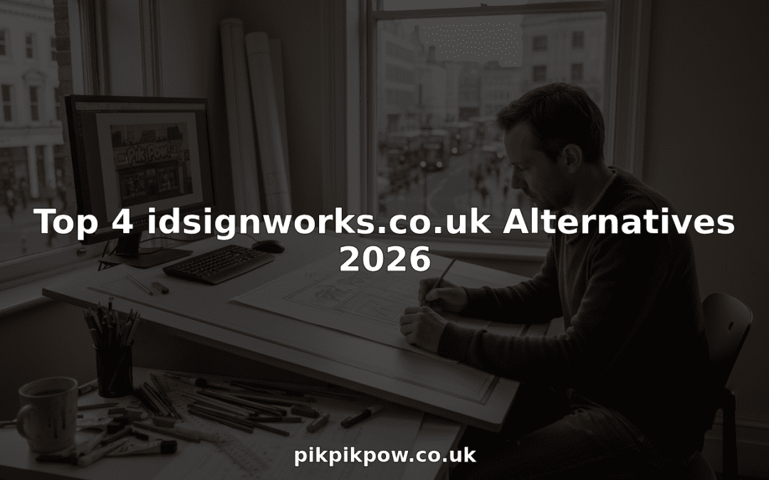 UK signage designer sketching storefront ideas