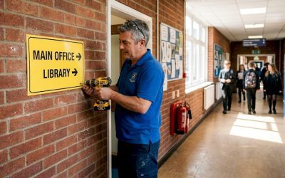 Step-by-step guide to school signage installation