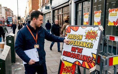 Temporary signage explained: types, rules and best practice