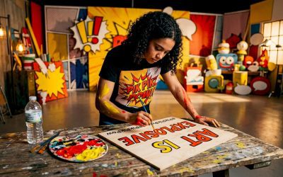 What is prop signage in film and commercials?