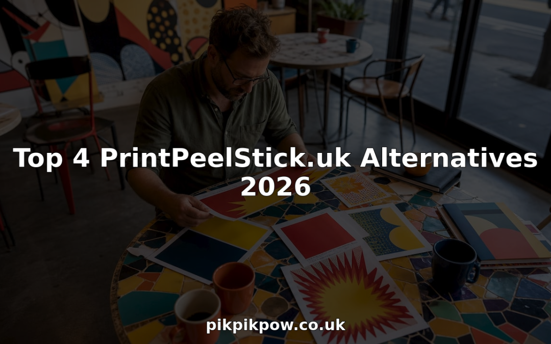 Designer reviewing large-format signage print proofs